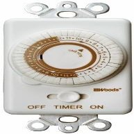Woods Indoor Wall Switch Timer 120 volt White
