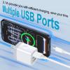 USB Wall Charger, Wall Plug 3-Port USB Charging Block 3.1A Power Adapter view 2