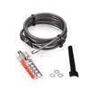V7 SLC4000-13NB Portable Security Cable with Combo Lock - 10k resettable combinations, cut resistant cable view 1