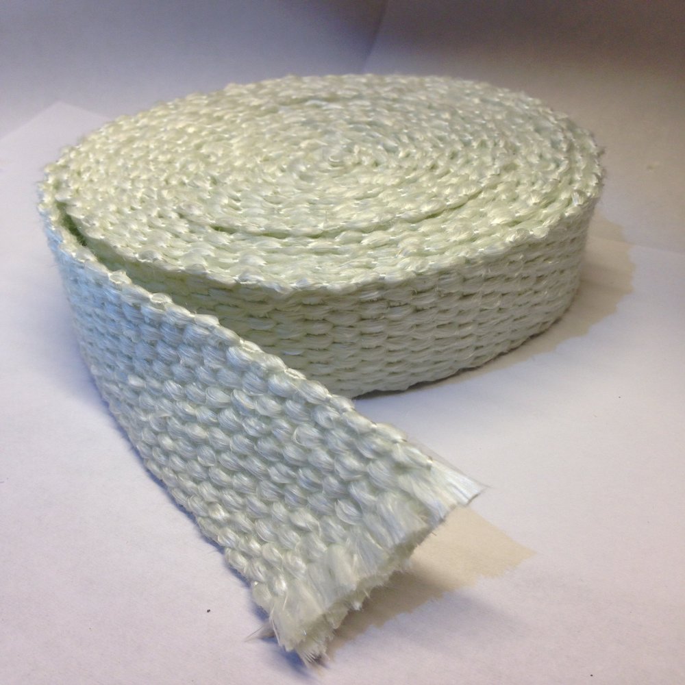 Liberty Supply Flat Gasket Braided Fiberglass Rope 1/8" Thick x 1.5" Wide x 10' Roll. Wood Stove Door, Arch Pan, Oil Furnace