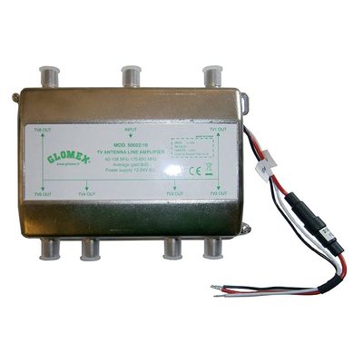Glomex 50022/10 Line Amplifier for V9150/12 12/24VDC 6 Output