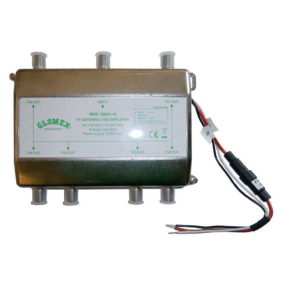Glomex 50022/10 Line Amplifier for V9150/12 12/24VDC 6 Output