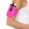 Sprigs Phone Armband for Running, Stretch Sleeve Arm Holder for iPhone 17, Samsung Galaxy S26 & Google Pixel 11, Fits Smartphones with Case for Jogging & Walking - Hot Pink, Small view 2