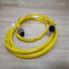 TURCK KB 3T-2-SB 3T (U2425-0), YELLOW, LENGTH 6.56 FT (2 M), CABLE, MICROFAST MOLDED CORDSET view 1
