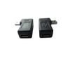 AKOAK USB 2.0 Adapter Plug 1 Pair 90 Degree Left and Right Angle Mini USB Male to Micro USB Female Connector Adapter view 1