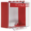 Safety Technology International, Inc. STI-13210FR Universal Stopper, Surface Mount with Conduit Knockouts and Fire Label, Indoor/Outdoor Polycarbonate Protective Cover for Pull Stations or Call Points view 1