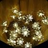 Hometown Evolution, Inc. Solar Powered Lotus Flower String Lights - 30 LED Warm White, 8 Modes, Outdoor Waterproof for Gardens, Patios, Yards, Home, Parties and More view 3