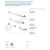 Laguna Brass 6410 Bathroom Accessories Towel Ring Chrome Finish view 2