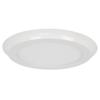 LED 15" Decorative Ultra Slim, Round Decorative Trim Flat Panel, Edge-Lit Design, Flush Mount, White Trim, 3000K view 1
