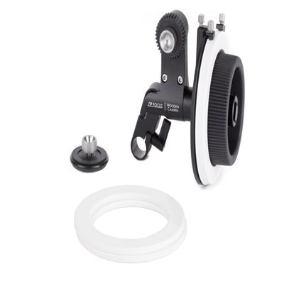 Wooden Camera Zip Focus, Single Rod 15mm Lightweight Follow Focus with 1:1 Gear Ratio, .8 Mod Cine Lens Gear and Friction Gear, Fits All Lenses (15mm LW)