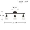 Leila 23 1/4" Wide 3-Light Fixture Bronze Style Track Light Fixture view 4