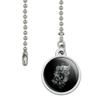 Skulls and Roses Floral Flowers Biker Motorcycle Ceiling Fan and Light Pull view 2