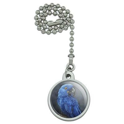 GRAPHICS & MORE Hyacinth Macaw Parrot Ceiling Fan and Light Pull Chain