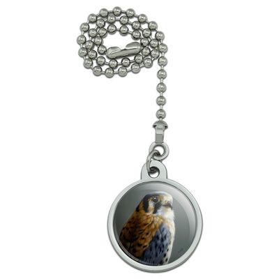 GRAPHICS & MORE American Kestrel on Branch Painting Ceiling Fan and Light Pull Chain