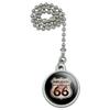Hawg Heaven Route 66 Highway Hog Biker Motorcycle Ceiling Fan and Light view 1