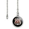 Hawg Heaven Route 66 Highway Hog Biker Motorcycle Ceiling Fan and Light view 2
