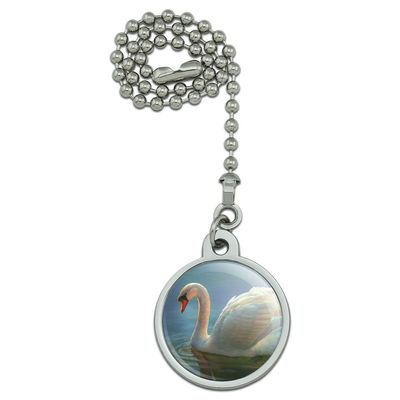 GRAPHICS & MORE Mute Swan Morning Light Painting Ceiling Fan and Light Pull Chain