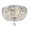 Crystorama elight Design ED0451203CH 3 Light Flush Mount in Traditional and Crystal Style-7 Inches Tall and 12 Inches Wide, Finish Color: Chrome view 1