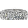 Crystorama elight Design ED0451203CH 3 Light Flush Mount in Traditional and Crystal Style-7 Inches Tall and 12 Inches Wide, Finish Color: Chrome view 2
