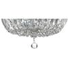 Crystorama elight Design ED0451203CH 3 Light Flush Mount in Traditional and Crystal Style-7 Inches Tall and 12 Inches Wide, Finish Color: Chrome view 3