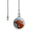 GRAPHICS & MORE Brown Cow Cattle Horns Ceiling Fan and Light Pull Chain view 2