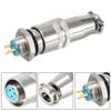 uxcell Aviation Connector Plug, 250V 3A 8mm 3P Waterproof Male Wire Panel Power Chassis Metal Fittings Aviation Wire Connector Socket Gold plated view 2