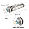uxcell Aviation Connector Plug, 250V 3A 8mm 3P Waterproof Male Wire Panel Power Chassis Metal Fittings Aviation Wire Connector Socket Gold plated view 4