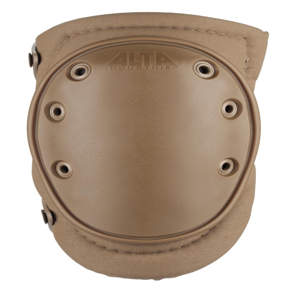 ALTA 50453.14 AltaFLEX Gel Insert Heavy Duty Knee Protector Pad, Coyote Cordura Nylon Fabric, AltaLOK Fastening, Flexible Cap, Long, Coyote