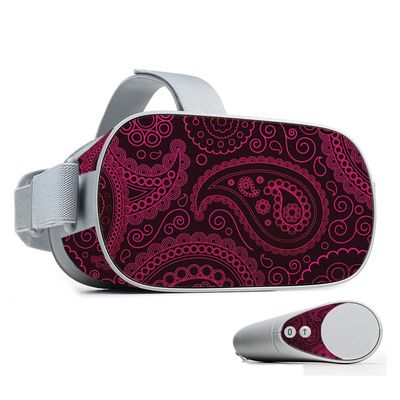MightySkins Skin Compatible with Oculus Go Mobile VR - Paisley | Protective, Durable, and Unique Vinyl Decal wrap Cover | Easy to Apply, Remove, and Change Styles | Made in The USA