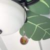 GRAPHICS & MORE Orange Butterfly Pink Flowers Ceiling Fan and Light Pull Chain view 3