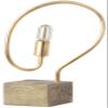 SAFAVIEH Lighting Collection Tori Modern Abstract Gold/ Natural Curved 19-inch Bedroom Living Room Home Office Desk Nightstand Table Lamp (LED Edison Bulb Included) view 4
