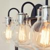 Quoizel Andrews 3-Light Earth Black Vanity Light view 4