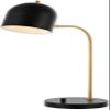 SAFAVIEH Lighting Collection Drina Gold/ Black 24-inch Bedroom Living Room Home Office Desk Dorm Study Nightstand Task Table Lamp (LED Bulb Included) view 3