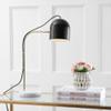 SAFAVIEH Lighting Collection Drina Gold/ Black 24-inch Bedroom Living Room Home Office Desk Dorm Study Nightstand Task Table Lamp (LED Bulb Included) view 4