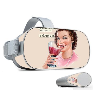 MightySkins Skin Compatible with Oculus Go Mobile VR - Wine Cook | Protective, Durable, and Unique Vinyl Decal wrap Cover | Easy to Apply, Remove, and Change Styles | Made in The USA