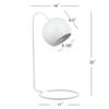 SAFAVIEH Lighting Collection Bartolo White 22-inch Bedroom Living Room Home Office Desk Dorm Study Nightstand Task Table Lamp (LED Bulb Included) view 2