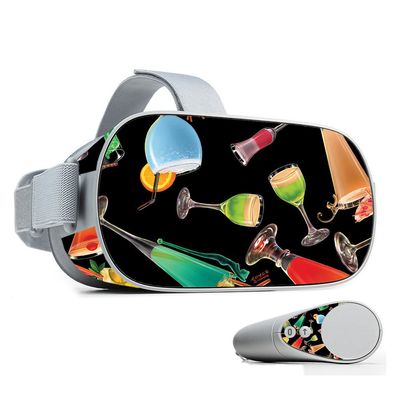 MightySkins Skin Compatible with Oculus Go Mobile VR - Cocktail Therapy | Protective, Durable, and Unique Vinyl Decal wrap Cover | Easy to Apply, Remove, and Change Styles | Made in The USA