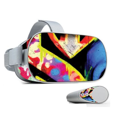 MightySkins Skin Compatible with Oculus Go Mobile VR - Loud Graffiti | Protective, Durable, and Unique Vinyl Decal wrap Cover | Easy to Apply, Remove, and Change Styles | Made in The USA