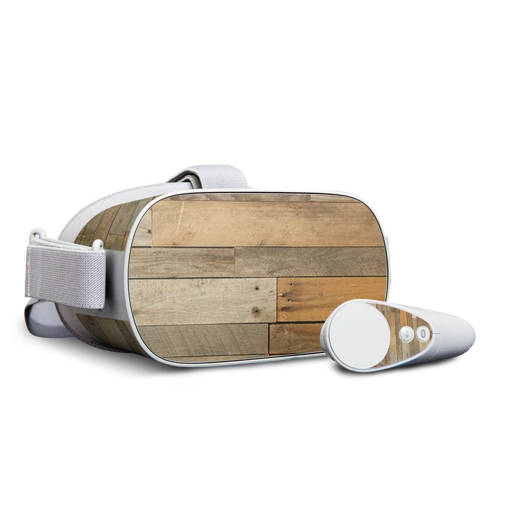 MightySkins Skin Compatible with Oculus Go Mobile VR - Reclaimed Wood | Protective, Durable, and Unique Vinyl Decal wrap Cover | Easy to Apply, Remove, and Change Styles | Made in The USA