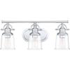 Quoizel Grant 23" Vanity Light, 3-Light, Polished Chrome view 1