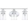 Quoizel Grant 23" Vanity Light, 3-Light, Polished Chrome view 4