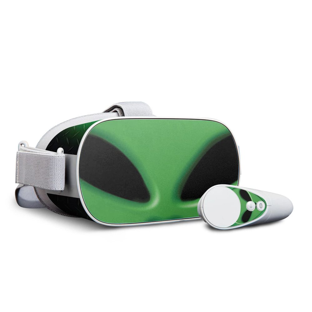 MightySkins Skin Compatible with Oculus Go Mobile VR - Alien Invasion | Protective, Durable, and Unique Vinyl Decal wrap Cover | Easy to Apply, Remove, and Change Styles | Made in the USA
