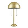 Novogratz x Globe 21" 2-Light Matte Brass Table Lamp view 1