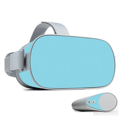 MightySkins Skin Compatible with Oculus Go Mobile VR - Solid Baby Blue | Protective, Durable, and Unique Vinyl Decal wrap Cover | Easy to Apply, Remove, and Change Styles | Made in The USA