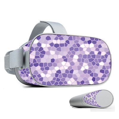 MightySkins Skin Compatible with Oculus Go Mobile VR - Stained Glass | Protective, Durable, and Unique Vinyl Decal wrap Cover | Easy to Apply, Remove, and Change Styles | Made in The USA
