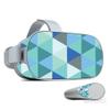 MightySkins Skin Compatible with Oculus Go Mobile VR - Blue Kaleidoscope | Protective, Durable, and Unique Vinyl Decal wrap Cover | Easy to Apply, Remove, and Change Styles | Made in The USA view 1