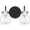 Quoizel Andrews 2-Light Earth Black Vanity Light view 1