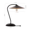 Safavieh Lighting Collection Orla Wood Finish 31-inch Bedroom Living Room Home Office Desk Dorm Study Nightstand Task Table Lamp (LED Bulb Included) view 2