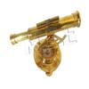 Shaheera Nautical 5" Brass Alidade Telescope with Compass Nautical Antique Brass Marine Collectible B view 4