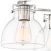 Bellis 14 1/2" Wide Brushed Nickel 3-Light Semi-Flush Mount Ceiling Fixture view 3
